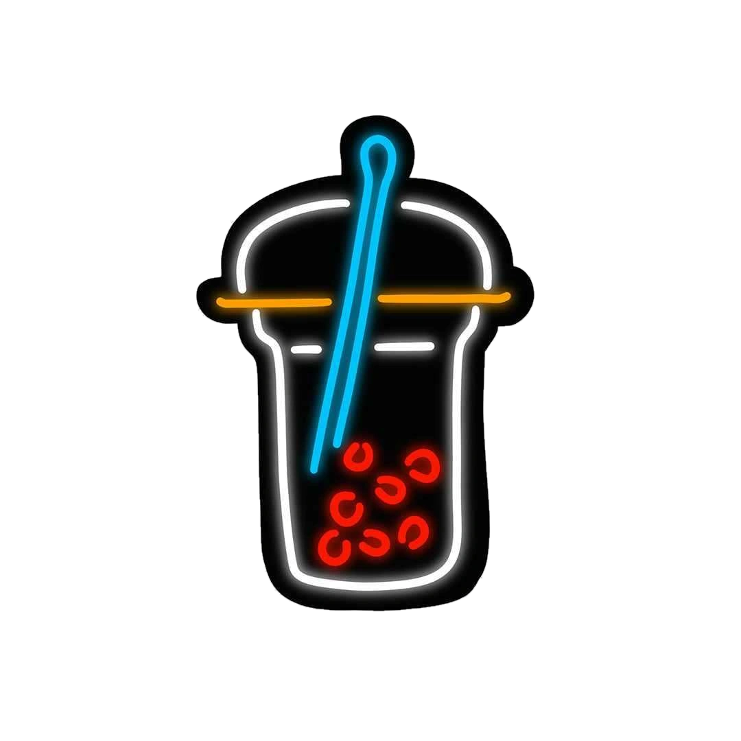 Neon Latte Sticker